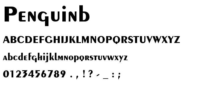 Penguinb font