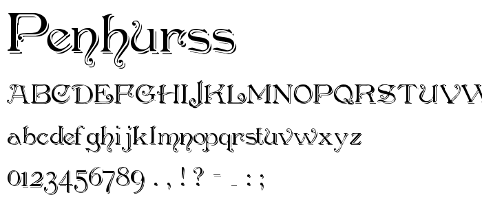 Penhurss font