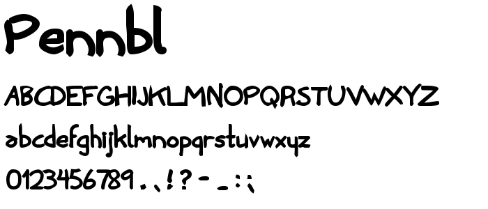 Pennbl font