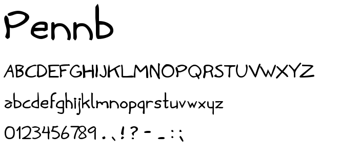 Pennb font