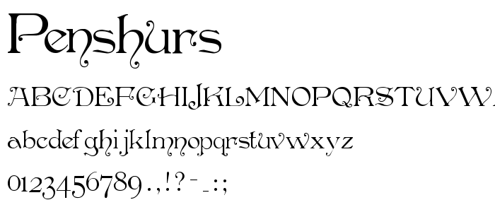 Penshurs font