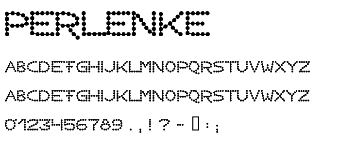 Perlenke font