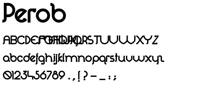 Perob font