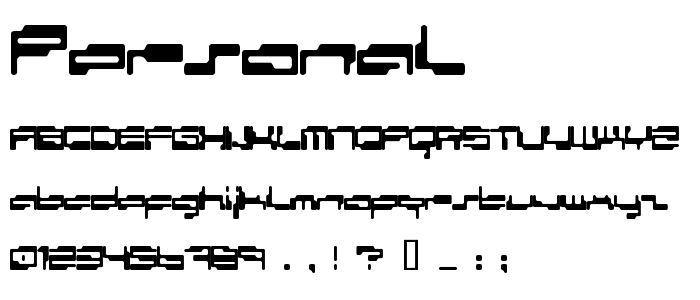 Personal font