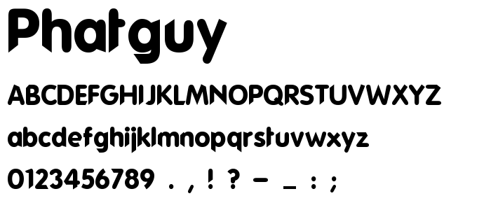 Phatguy font