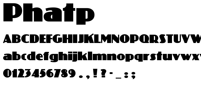 Phatp font