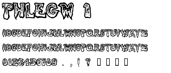 Phlegm_1 font
