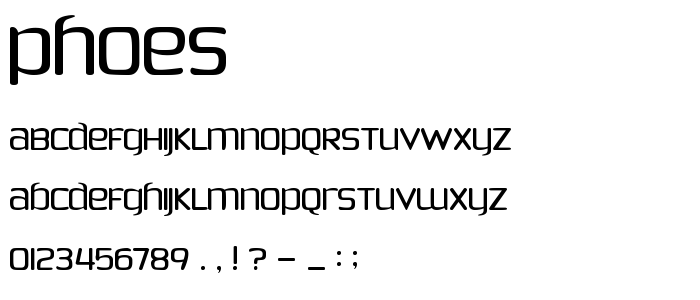 Phoes font