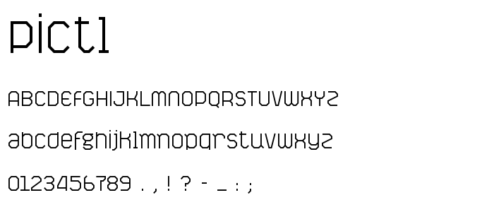 Pictl font