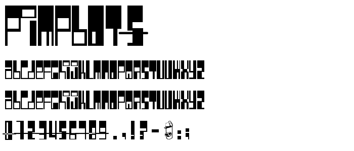 Pimpbot5 font