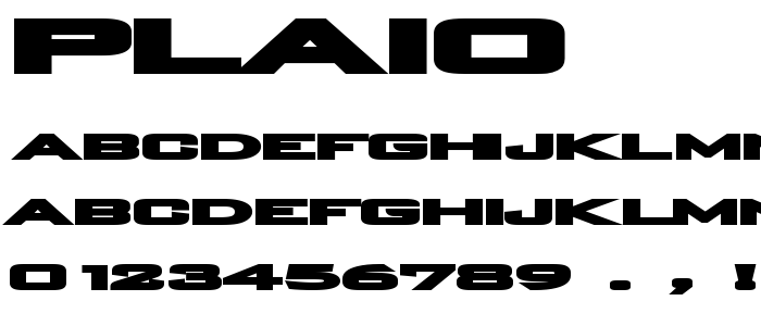 Plaio font