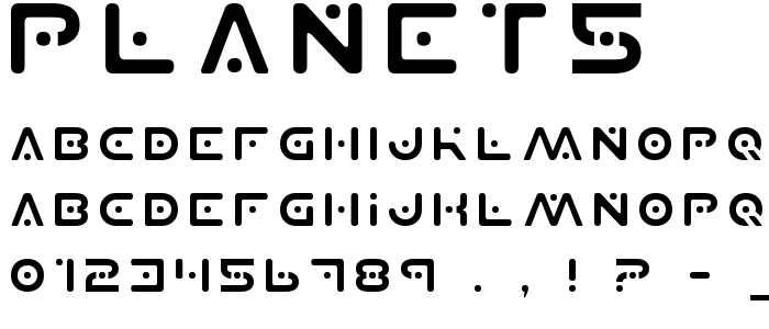 Planet5 font