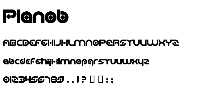 Planob font