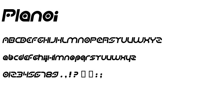 Planoi font