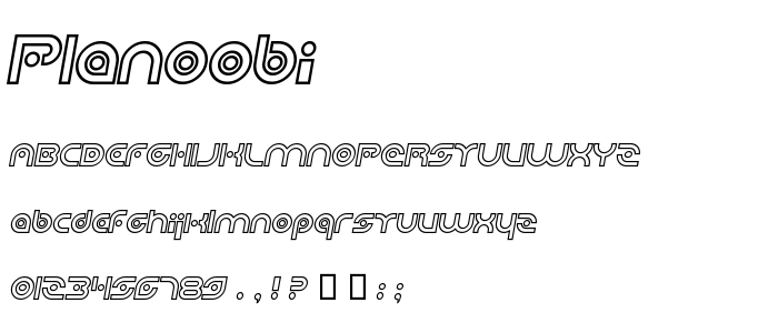 Planoobi font
