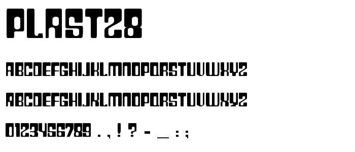 Plast28 font