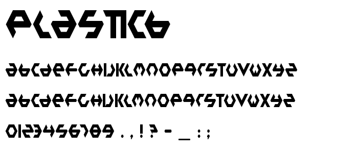 Plasticb font