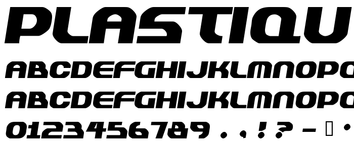 Plastiqu font