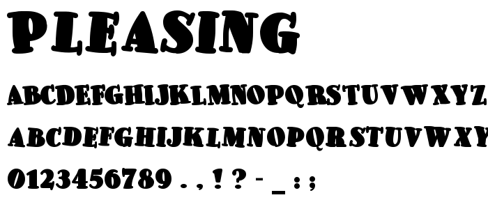 Pleasing font