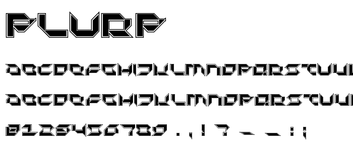 Plurp font