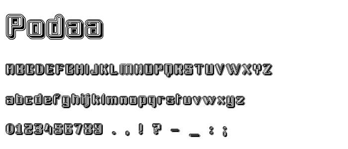 Podaa font