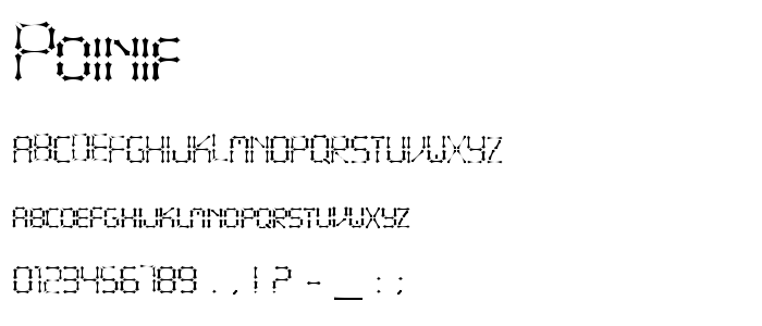 Poinif font
