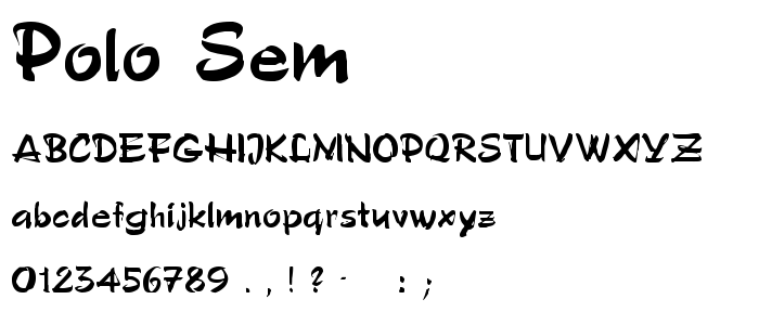 Polo_Sem font