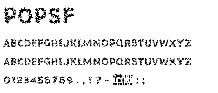 Popsf font