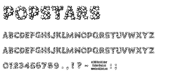 Popstars font