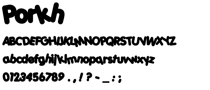 Porkh font