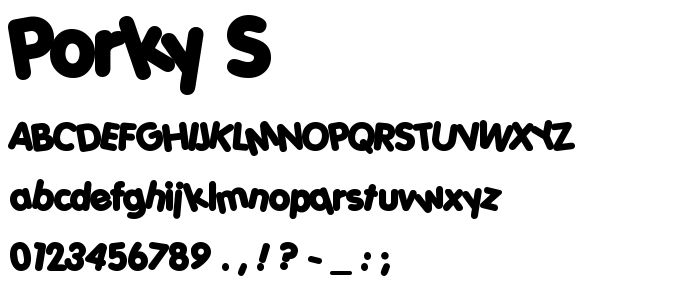 Porky_S font