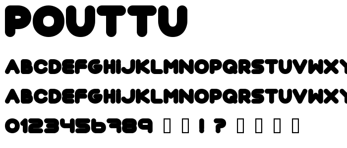 Pouttu font