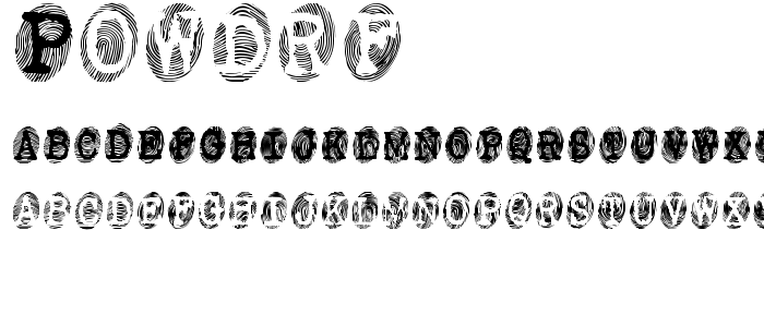 Powdrf font