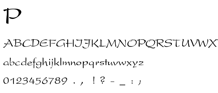 Presents font