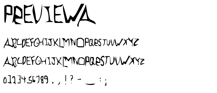 Previewa font