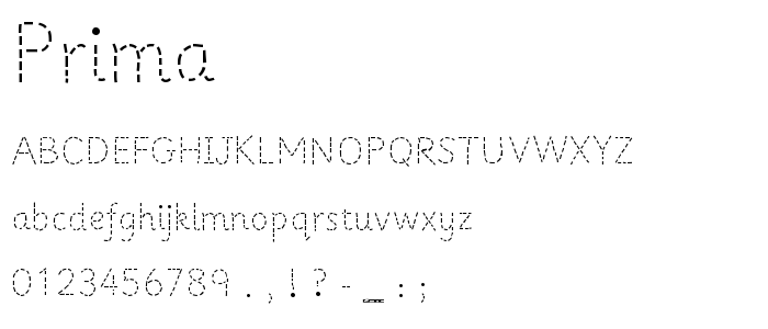 Prima font