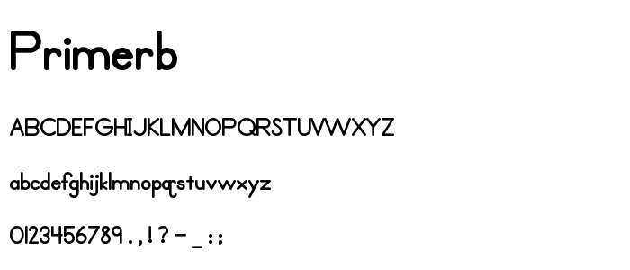 Primerb font