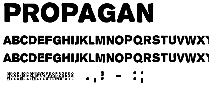 Propagan font