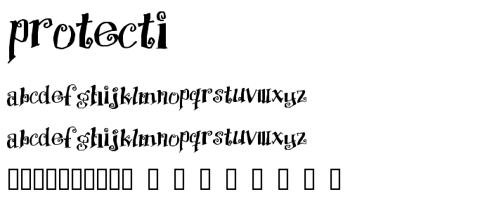 Protecti font