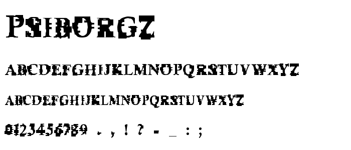 Psiborgz font