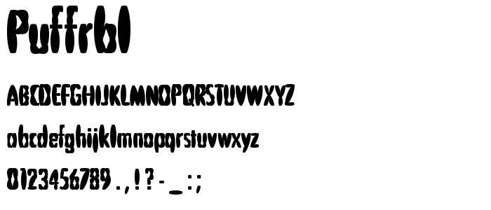 Puffrbl font