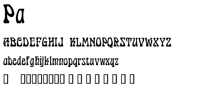 Pa font