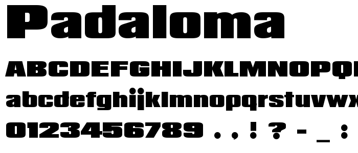 Padaloma font