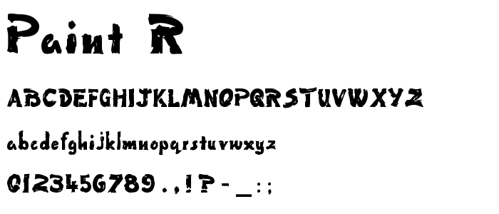 Paint__R font