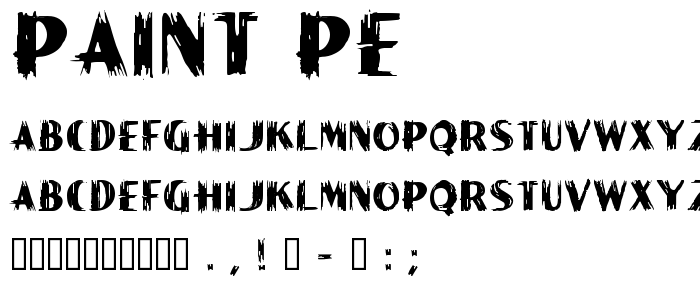 Paint_Pe font