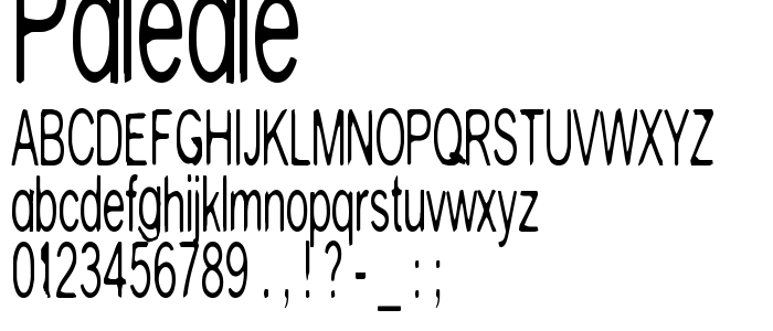 Paleale font