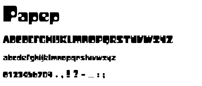 Papep font