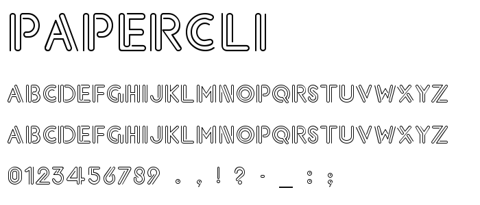 Papercli font