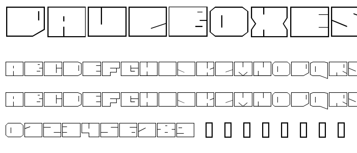 Paulboxes font