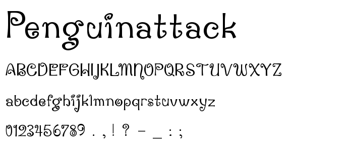 Penguinattack font